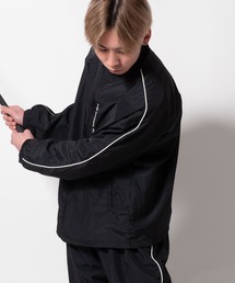 BAYBLO（ベイブロ）の「(SA) 裏メッシュ スタンドカラー ロゴ ジャケット（ナイロンジャケット）」