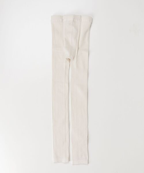 Ampersand（アンパサンド）の「リブレギンス（レギンス/スパッツ・キッズ・アイボリー・140）」の2枚目の写真