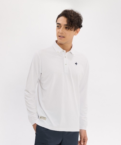 le coq sportif GOLF(ルコックスポルティフゴルフ)の「【DAILY】ベーシック長袖ボタンダウンシャツ(シャツ/ブラウス・メンズ・ホワイト/グレー/ネイビー・M/L/XL/3L)」の2枚目の写真
