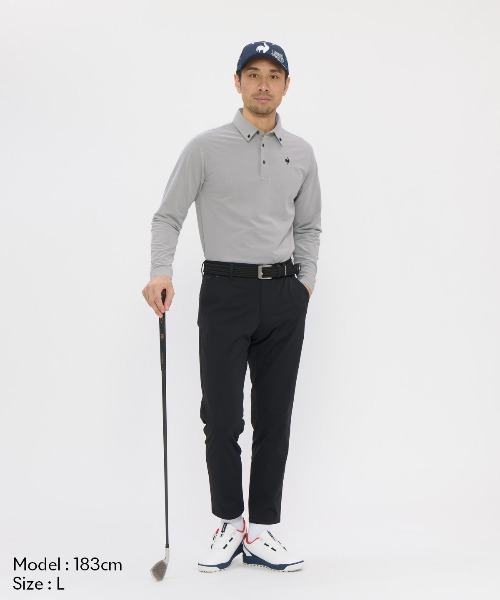 le coq sportif GOLF(ルコックスポルティフゴルフ)の「【DAILY】ベーシック長袖ボタンダウンシャツ(シャツ/ブラウス・メンズ・ホワイト/グレー/ネイビー・M/L/XL/3L)」の5枚目の写真