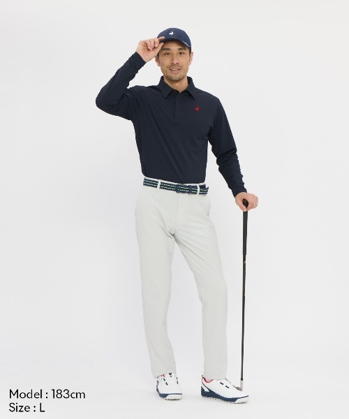 le coq sportif GOLF(ルコックスポルティフゴルフ)の「【DAILY】ベーシック長袖ボタンダウンシャツ(シャツ/ブラウス・メンズ・ホワイト/グレー/ネイビー・M/L/XL/3L)」の12枚目の写真