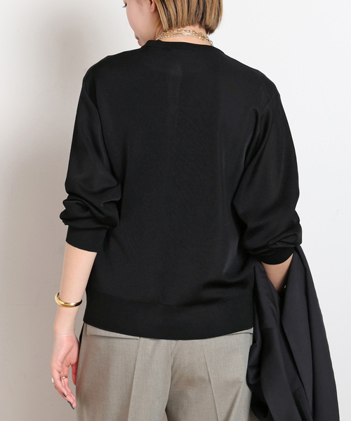 AP STUDIO（エーピーストゥディオ）の「Demure カーディガン（ニット/セーター・レディース・ベージュ/キャメル/ブラック・FREE）」の10枚目の写真