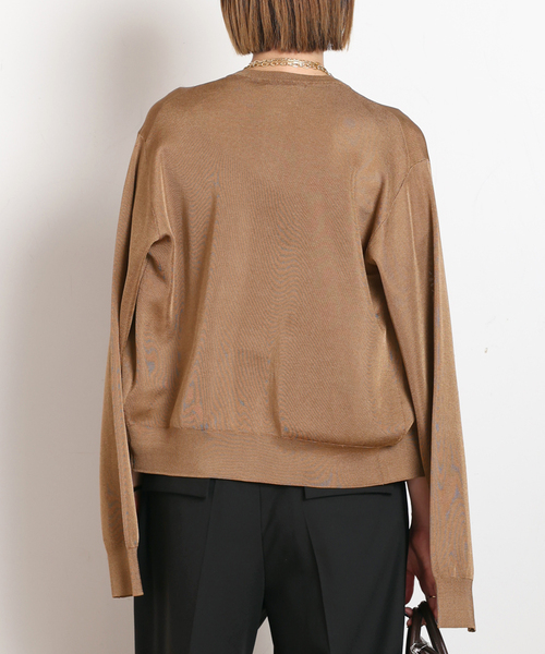 AP STUDIO（エーピーストゥディオ）の「Demure カーディガン（ニット/セーター・レディース・ベージュ/キャメル/ブラック・FREE）」の15枚目の写真