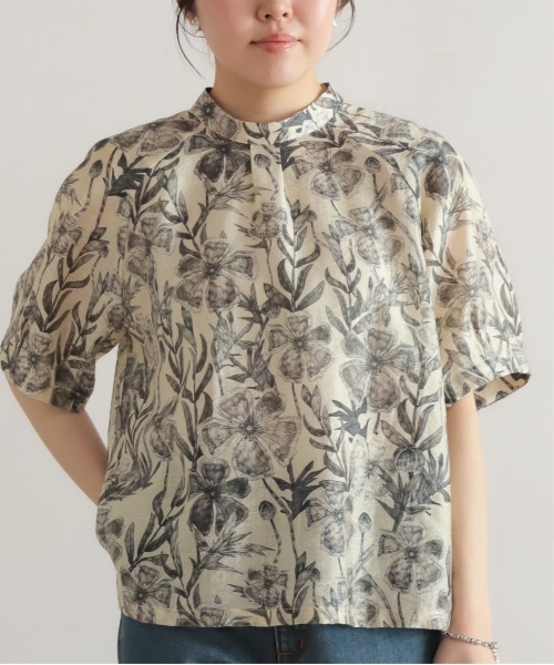 NOMBRE IMPAIR（ノンブルアンペール）の「【予約】ビッグプランツ　スタンドネック6分袖ブラウス（シャツ/ブラウス・レディース・キナリ・FREE）」の7枚目の写真