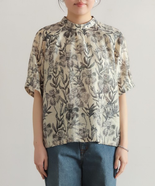 NOMBRE IMPAIR（ノンブルアンペール）の「【予約】ビッグプランツ　スタンドネック6分袖ブラウス（シャツ/ブラウス・レディース・キナリ・FREE）」の18枚目の写真