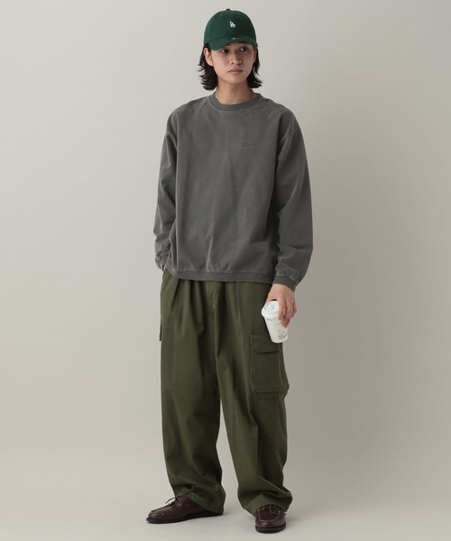 RAGEBLUE（レイジブルー）の「Pigment Mini Stitch Sweat/ピグメント加工ミニ刺繍スウェット（スウェット・メンズ・オフホワイト/その他19/グリーン/ネイビー・LARGE/MEDIUM）」の11枚目の写真