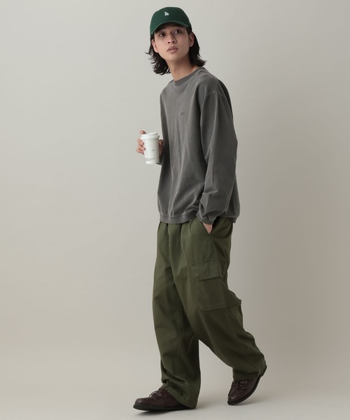 RAGEBLUE（レイジブルー）の「Pigment Mini Stitch Sweat/ピグメント加工ミニ刺繍スウェット（スウェット・メンズ・オフホワイト/その他19/グリーン/ネイビー・LARGE/MEDIUM）」の13枚目の写真