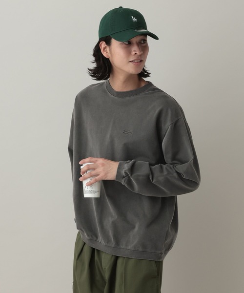 RAGEBLUE（レイジブルー）の「Pigment Mini Stitch Sweat/ピグメント加工ミニ刺繍スウェット（スウェット・メンズ・オフホワイト/その他19/グリーン/ネイビー・LARGE/MEDIUM）」の16枚目の写真