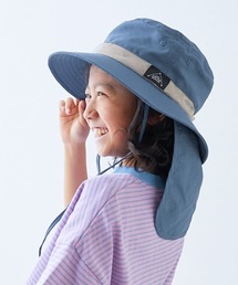 devirock（デビロック）の「保冷剤が入る日よけガード付き 親子で使える 撥水 UVカットフェスハット(水陸両用)（ハット）」