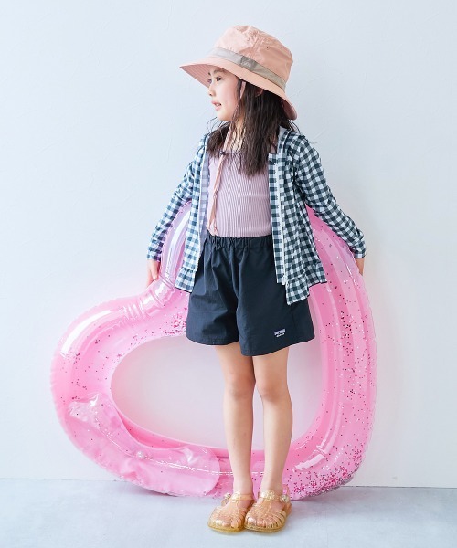 devirock（デビロック）の「保冷剤が入る日よけガード付き 親子で使える 撥水 UVカットフェスハット(水陸両用)（ハット・キッズ・チャコール/マルチ/ラベンダー/ブルー系1/ブルー系2/ピンク系1/ブルーグレー/ブラック/ライトグレー/ベージュ・52/54/56/58）」の12枚目の写真