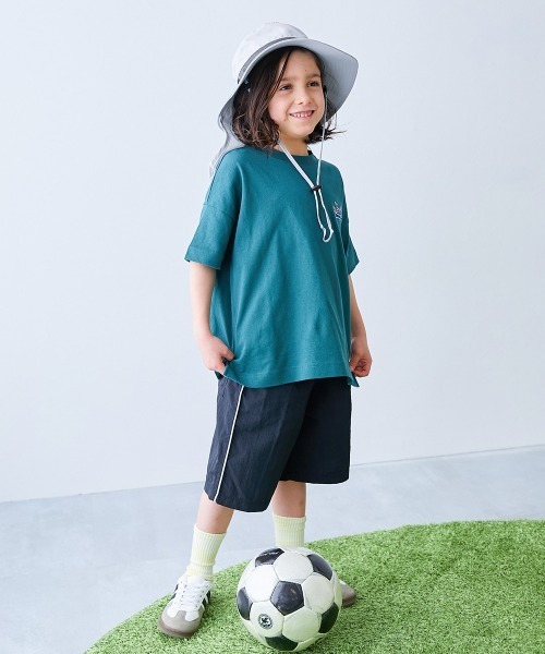 devirock（デビロック）の「保冷剤が入る日よけガード付き 親子で使える 撥水 UVカットフェスハット(水陸両用)（ハット・キッズ・チャコール/マルチ/ラベンダー/ブルー系1/ブルー系2/ピンク系1/ブルーグレー/ブラック/ライトグレー/ベージュ・52/54/56/58）」の20枚目の写真