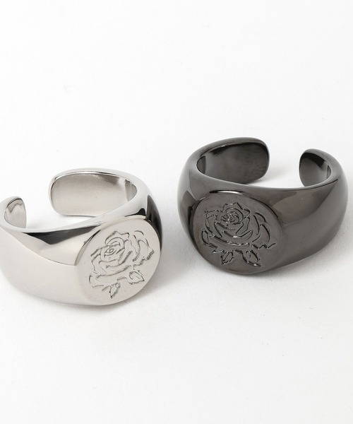 HARE(ハレ)の「【MADE IN JAPAN】GACE ROSEリング(HARE)(リング・メンズ・シルバー/ブラック・FREE)」の10枚目の写真