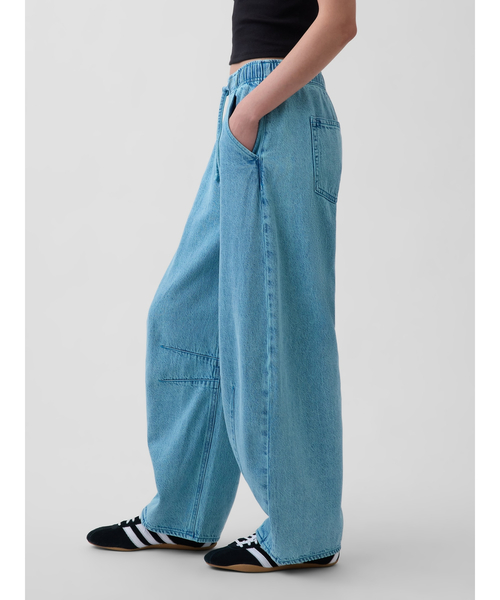 GAP（ギャップ）の「ミッドライズ ウルトラソフト イージーウエスト ホースシューデニム（デニムパンツ・レディース・ブルー・L/M/S/XS/XXS）」の11枚目の写真