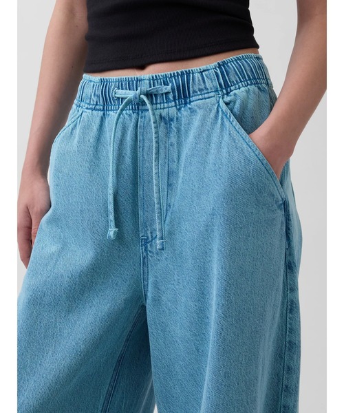 GAP（ギャップ）の「ミッドライズ ウルトラソフト イージーウエスト ホースシューデニム（デニムパンツ・レディース・ブルー・L/M/S/XS/XXS）」の4枚目の写真