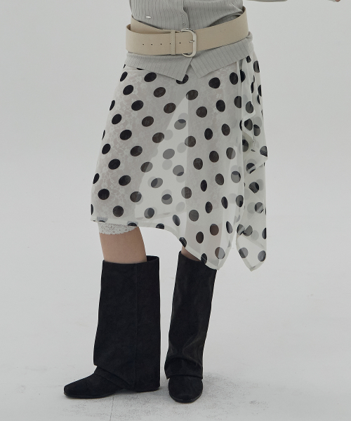 DEARSTALKER(ディアストーカー)の「SIENA SHEER WRAP SKIRT - DOT(スカート・レディース・その他・FREE)」の1枚目の写真