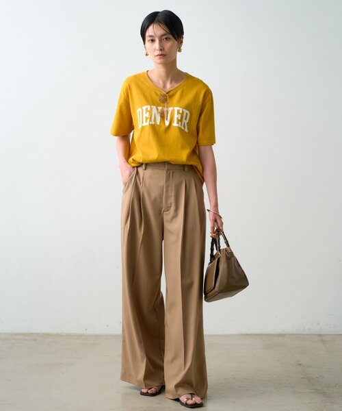 LOUNGEDRESS(ラウンジドレス)の「カラーロゴTシャツ(Tシャツ/カットソー・レディース・ブルー/イエロー/レッド・FREE)」の8枚目の写真