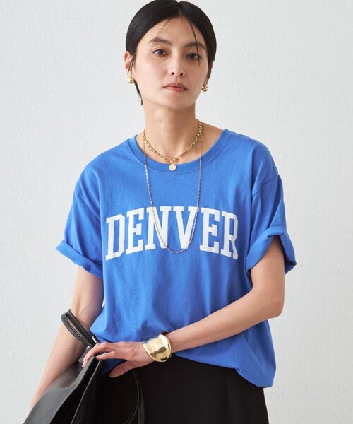 LOUNGEDRESS(ラウンジドレス)の「カラーロゴTシャツ(Tシャツ/カットソー・レディース・ブルー/イエロー/レッド・FREE)」の4枚目の写真