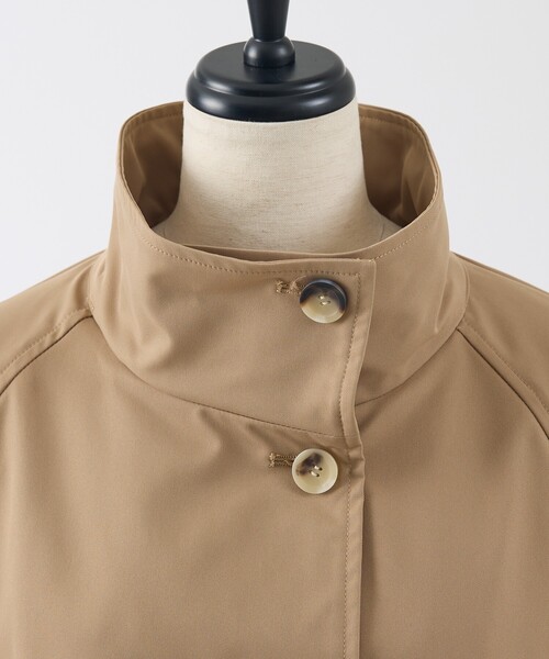collex（コレックス）の「ハイネックフレアーコート（トレンチコート・レディース・キャメル/チャコールグレー・フリー）」の14枚目の写真