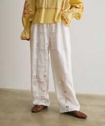 Crisp | コード刺繍メッシュイージーパンツ(その他パンツ)