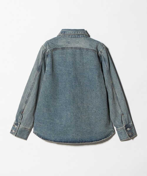 ATTISESSION（アティセッション）の「＜ATTISESSION＞ダーティ フィニッシュ デニム シャツ（シャツ/ブラウス・レディース・コバルトブルー・36/38）」の13枚目の写真