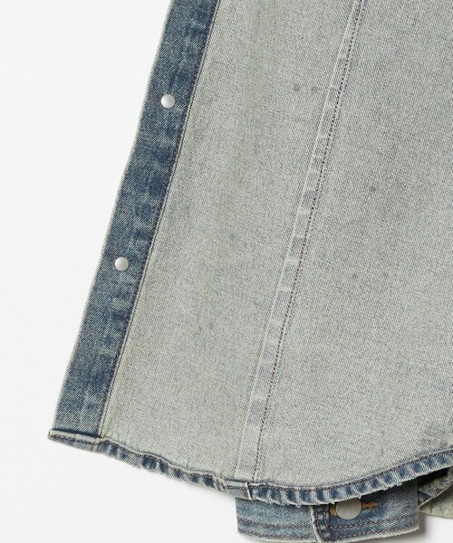 ATTISESSION（アティセッション）の「＜ATTISESSION＞ダーティ フィニッシュ デニム シャツ（シャツ/ブラウス・レディース・コバルトブルー・36/38）」の8枚目の写真
