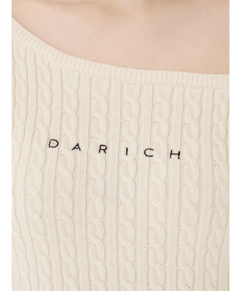 Darich(ダーリッチ)の「ロゴケーブルワンショルニットミニワンピース(ワンピース・レディース・ピンク/サックスブルー/アイボリー・FREE/FL)」の15枚目の写真