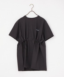 THOUSAND MILE（サウザンドマイル）の「[THOUSAND MILE サウザンド マイル] 別注 ワンポイントロゴ刺繍 ウエストドローコードチュニックTシャツ（Tシャツ/カットソー）」