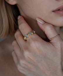 Ops.（オプス）の「リング シルバー925 指輪 エタニティリング 天然石 スカイブルートパーズ　【Antheia アンティアシリーズ】（リング）」