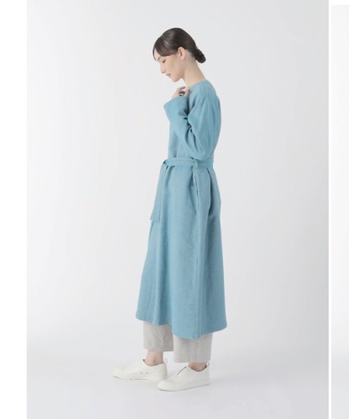 Plantation（プランテーション）の「CLダブルクロス/ (O)（ワンピース・レディース・ライトブルー/ライトグレー・M size）」の10枚目の写真