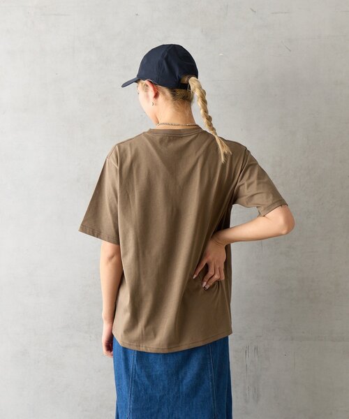 BIRTHDAY BAR（バースデイバー）の「接触冷感Tシャツ（Tシャツ/カットソー・レディース・ネイビー/ホワイト/カーキ・0）」の8枚目の写真