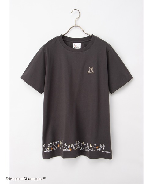 Honeys(ハニーズ)の「【UVカット】ムーミン/半袖チュニック(Tシャツ/カットソー・レディース・ダークグリーン系/ピンク/ホワイト×ネイビー/スミクロ・L/LL/M)」の20枚目の写真