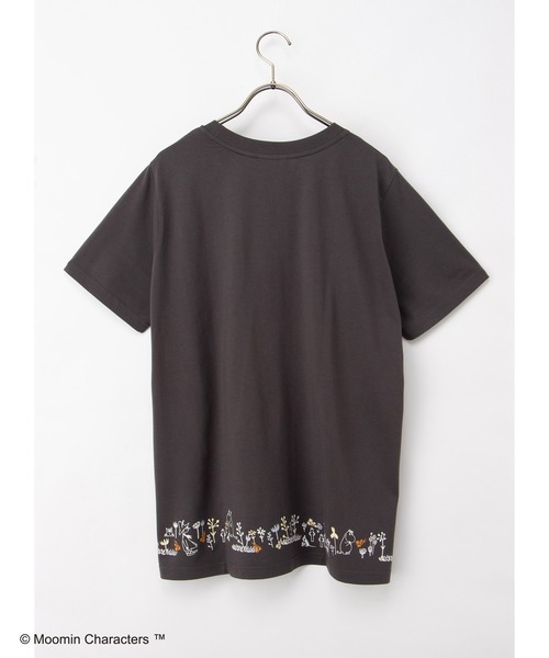 Honeys(ハニーズ)の「【UVカット】ムーミン/半袖チュニック(Tシャツ/カットソー・レディース・ダークグリーン系/ピンク/ホワイト×ネイビー/スミクロ・L/LL/M)」の21枚目の写真