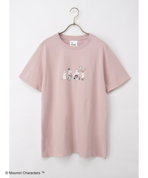 Honeys(ハニーズ)の「【UVカット】ムーミン/半袖チュニック(Tシャツ/カットソー・レディース・ダークグリーン系/ピンク/ホワイト×ネイビー/スミクロ・L/LL/M)」の7枚目の写真