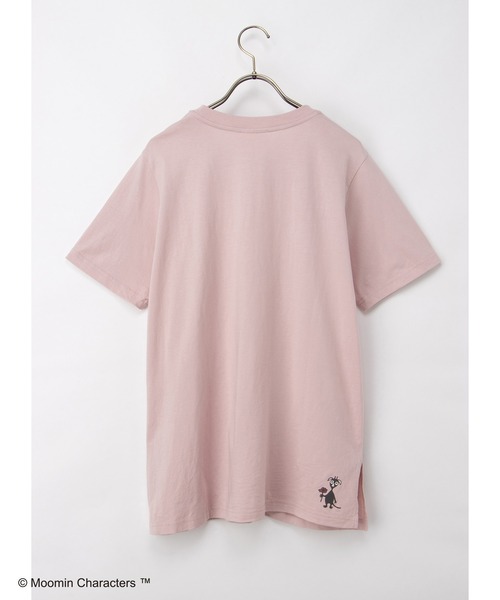 Honeys(ハニーズ)の「【UVカット】ムーミン/半袖チュニック(Tシャツ/カットソー・レディース・ダークグリーン系/ピンク/ホワイト×ネイビー/スミクロ・L/LL/M)」の8枚目の写真