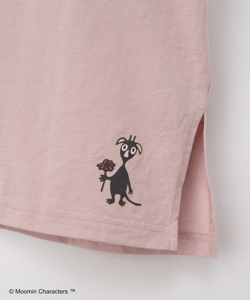 Honeys(ハニーズ)の「【UVカット】ムーミン/半袖チュニック(Tシャツ/カットソー・レディース・ダークグリーン系/ピンク/ホワイト×ネイビー/スミクロ・L/LL/M)」の10枚目の写真