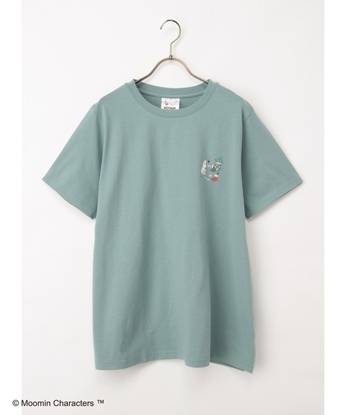 Honeys(ハニーズ)の「【UVカット】ムーミン/半袖チュニック(Tシャツ/カットソー・レディース・ダークグリーン系/ピンク/ホワイト×ネイビー/スミクロ・L/LL/M)」の13枚目の写真