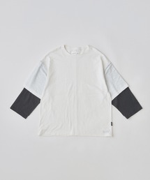 ADAMPATEK slub reversible two-tone 3-4 T 七分袖Tシャツ