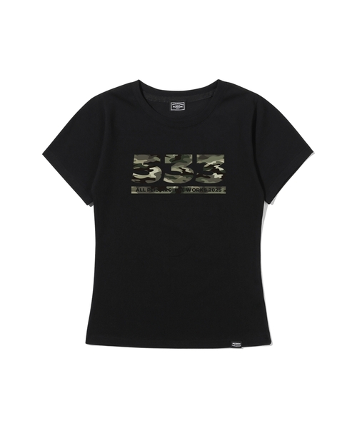 PEID(ペイド)の「PD 533 スリムフィット半袖Tシャツブラック(Tシャツ/カットソー・レディース・ブラック・2/3/1)」の1枚目の写真