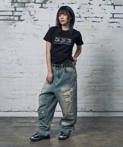 PEID(ペイド)の「PD 533 スリムフィット半袖Tシャツブラック(Tシャツ/カットソー・レディース・ブラック・2/3/1)」の12枚目の写真