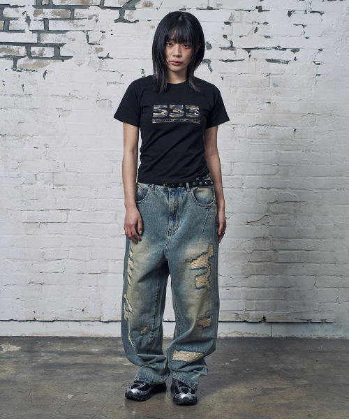 PEID(ペイド)の「PD 533 スリムフィット半袖Tシャツブラック(Tシャツ/カットソー・レディース・ブラック・2/3/1)」の13枚目の写真