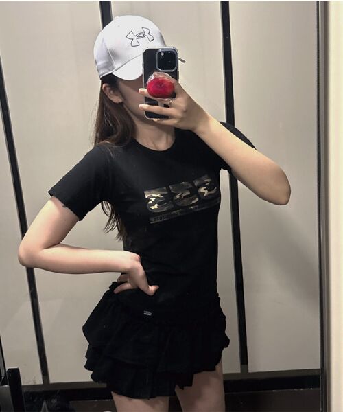 PEID(ペイド)の「PD 533 スリムフィット半袖Tシャツブラック(Tシャツ/カットソー・レディース・ブラック・2/3/1)」の16枚目の写真
