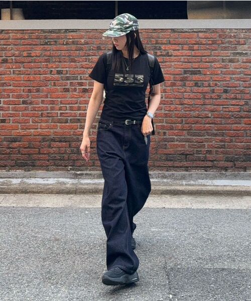 PEID(ペイド)の「PD 533 スリムフィット半袖Tシャツブラック(Tシャツ/カットソー・レディース・ブラック・2/3/1)」の8枚目の写真