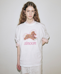 SINOON（シヌーン）の「Horse Beads Long Sleeve (White)（Tシャツ/カットソー）」