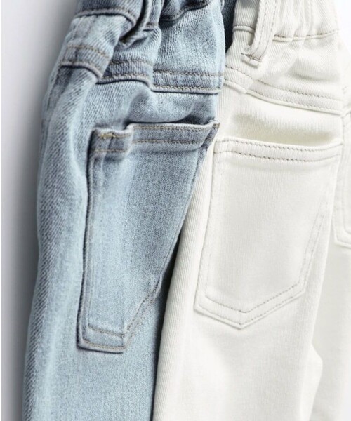 BRANSHES(ブランシェス)の「裾フリンジクロップドパンツ(その他パンツ・キッズ・ブルー/アイボリー・130/150/90/100/110/120/140)」の9枚目の写真