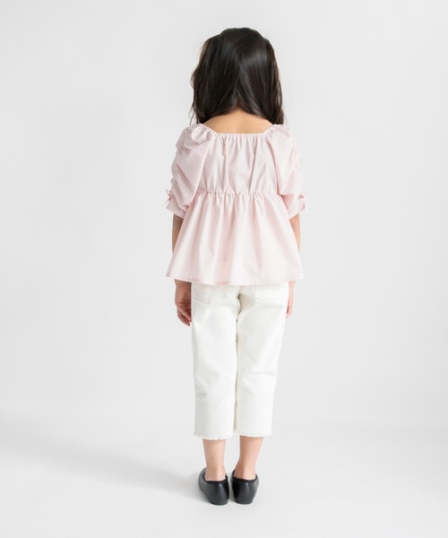 BRANSHES(ブランシェス)の「裾フリンジクロップドパンツ(その他パンツ・キッズ・ブルー/アイボリー・130/150/90/100/110/120/140)」の17枚目の写真