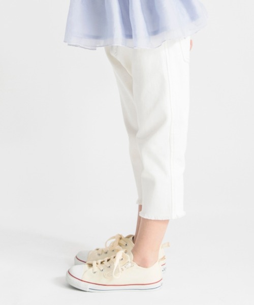 BRANSHES(ブランシェス)の「裾フリンジクロップドパンツ(その他パンツ・キッズ・ブルー/アイボリー・130/150/90/100/110/120/140)」の15枚目の写真
