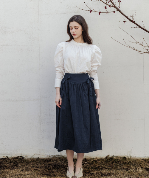 LAUTREDE MIN（ロートルドミン）の「Note Puff White Blouse（シャツ/ブラウス・レディース・ホワイト・FREE）」の3枚目の写真