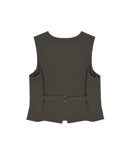 NICK&NICOLE(ニックアンドニコール)の「CLASSIC BUCKLE POINT VEST_BROWN(ベスト・レディース・その他・FREE)」の5枚目の写真