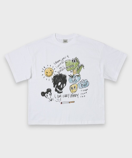 STOCKHOLM SYNDROME（ストックホルムシンドローム）の「STOCKHOLM SYNDROME／DINO TEE（Tシャツ/カットソー・メンズ・ホワイト/ピンク/グレー・FREE）」の4枚目の写真