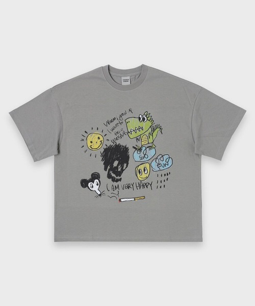 STOCKHOLM SYNDROME（ストックホルムシンドローム）の「STOCKHOLM SYNDROME／DINO TEE（Tシャツ/カットソー・メンズ・ホワイト/ピンク/グレー・FREE）」の10枚目の写真